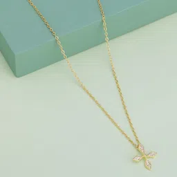 Kushal's Fashion Jewellery Copper Gold-Plated Necklace-image-35