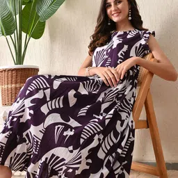 DECKEDUP A-Line Midi Dress-image-35