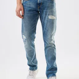 SPYKAR Men Relaxed Fit Mid-Rise Mildly Distressed Heavy Fade Jeans-image-56