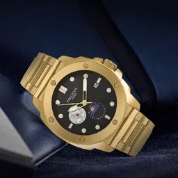 Precious Duke Men Stainless Steel Straps Analogue Watch PD_812407392162-Black-Golden-picture-34