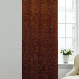 IVAZA Coffee Brown Velvet Long Door Curtains-image-93