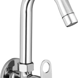 Brass Sink Cock Max Handle with Swivel Spout, with Flange and Aerator Foam Flow Set OF - 1 Pillar Tap Faucet-image-56