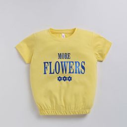 Ginie Girls 3D Typography Printed Breathable Top-picture-37