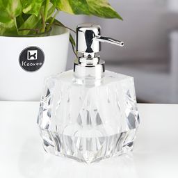 Kookee Transparent Abstract Plastic Soap Dispenser image 1