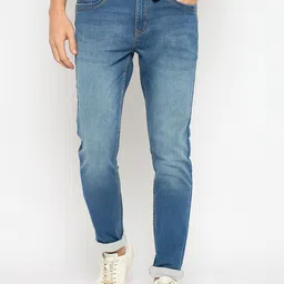Duke Men Slim Fit Light Fade Stretchable Jeans-picture-1