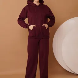 U&F Hooded Neck Sweatshirt With Trousers Co-Ords-picture-29