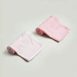 Juniors by Babyshop Pink & White Set of 2 Single Bed Blanket-2