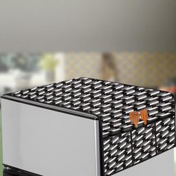 The Furnishing Tree Black Printed Refrigerator Cover-picture-47