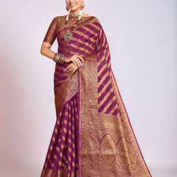 Anouk Rustic Woven Design Zari Banarasi Saree-picture-15