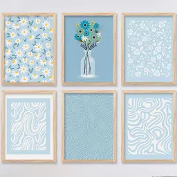 WALLLANE Brown Wood Wall Art-48