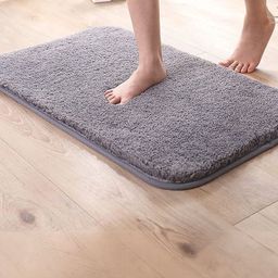 IVAZA Grey Microfibre 1400 GSM Bath Rugs-picture-24