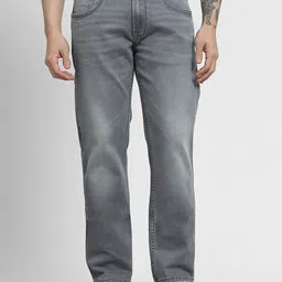 Mufti Men Straight Fit Mid-Rise Light Fade Stretchable Jeans-image-80