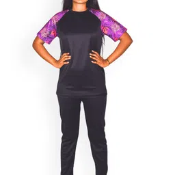 Aqua Holic Non-Padded T-Shirt & Leggings Quick-Drying Swim Set-image-32