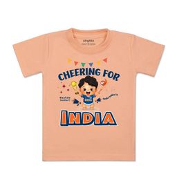 Arvesa Kids Typography Printed Applique T-shirt-image-68