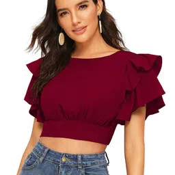 Fashion Care Women Solid Printe Blouse Top-image-27