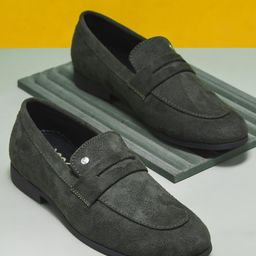 WAVE WALKER Men Suede Loafers-image-99