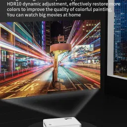 Profitech Communication HPX5 H5 Mini Android 10 5400 lm LED Corded Mobiles Portable Projector image 3