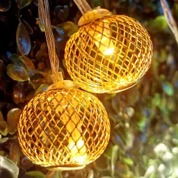 infiprises 16 LEDs 4 m Gold Steady Net/Mesh Rice Lights image 4
