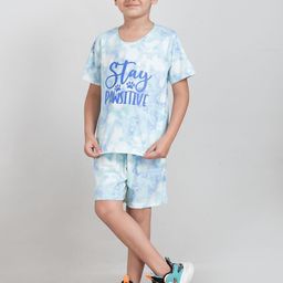 Taatoom Boys Dyed Pure Cotton T-shirt With Shorts-image-65