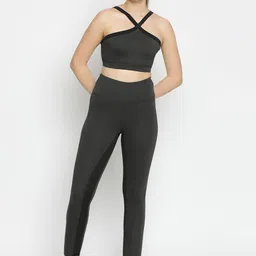 Wearjukebox V-Neck Bra With Leggings Co-Ords-12