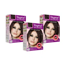 Vegetal Set Of 3 Bio Color 100% Natural Hair Color - 50 g Each - Burgundy-28