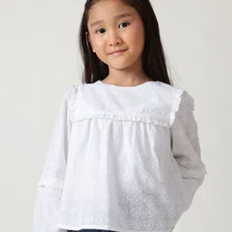 One Friday Embroidered Cotton Top-image-64