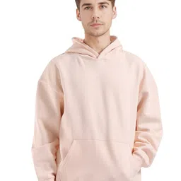 RARE RABBIT Men Solid Hooded Cotton Sweatshirt With Printed Back Design-image-32