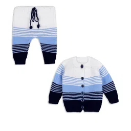 DRITI Kids-Unisex Navy Blue Pure Wool Clothing Set-picture-40