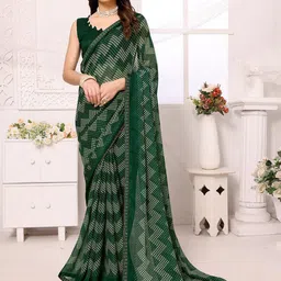 KALINI Bandhani Printed Saree-16