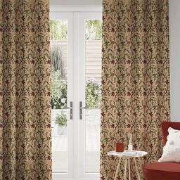 CASABLEU Brown Set of 2 Geometric Long Door Curtain-image-84