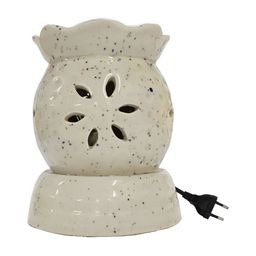 PEEPALCOMM 3Pcs White Electric Flower Round Diffuser With Sandalwood Oils - 10 ml Each image 5