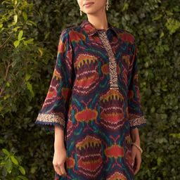 Lakshita Printed Tunic With Trouser Co-ord Set image 3