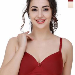 College Girl Women Pack Of 2 Full Coverage Lightly Padded Bra-image-46