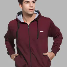 REYA Men Open Front Jacket with Patchwork-20