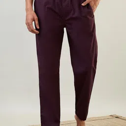 SleepZ by Raymond Men Cotton Slip-On Lounge Pant-image-2