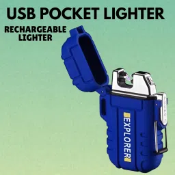 Explorer USB Cigaratte Lighter, Windproof Flameless ARC Rechargeable LighterH164 Explorer USB Cigaratte Lighter, Windproof Flameless ARC Rechargeable LighterH164 Pocket Lighter-image-14