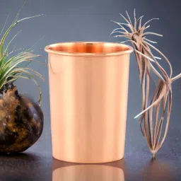 Antique Copper| Tamba Glass 250ML with More Health Benefits Glass Water/Juice Glass-image-24