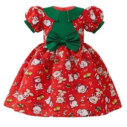 StyleCast x Revolte Girls Graphic Printed Puff Sleeve Fit and Flare Dress-image-64