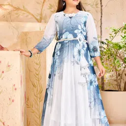 Muhuratam Girls Georgette Dresses-picture-18