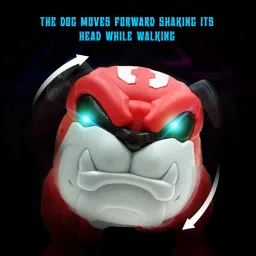 planet of toys Bully Pitbull Large Toy with Crawling Head-Shaking Action, Light-Up Eyes & Sound image 4
