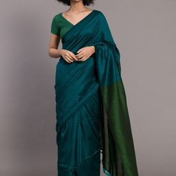 moda rapido Moda RapidoSolid Pure Cotton Saree-picture-23
