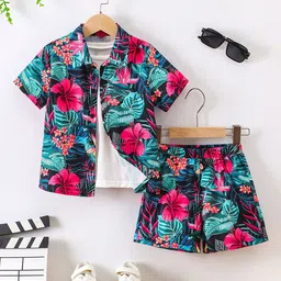 Arshia Fashions Boys Printed Shirt with Shorts-image-35