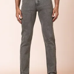 AFLASH Men High-Rise Light Fade Jeans-image-98