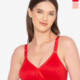 GROVERSONS Paris Beauty Full Coverage Solid Non Padded Bra Pack of 2-57