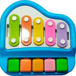 Harmonic Harmony Portable 2-in-1 Xylophone and Piano Melody Toy (5 Keys)-7