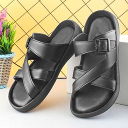 HERE&NOW Men Comfort Sandals with Buckle-image-103
