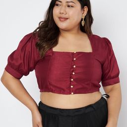 studio rasa Women Puff Sleeve Crop Top-73