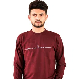 BLUEFICUS Men Printed Round Neck Cotton Pullover Sweatshirt-image-48