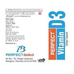 PERFECT Vitamin D3 Softgel Capsule - 80 Softgel Capsules image 3