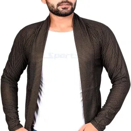 Men Jacket Style Full Sleeve Black Shrug-image-29